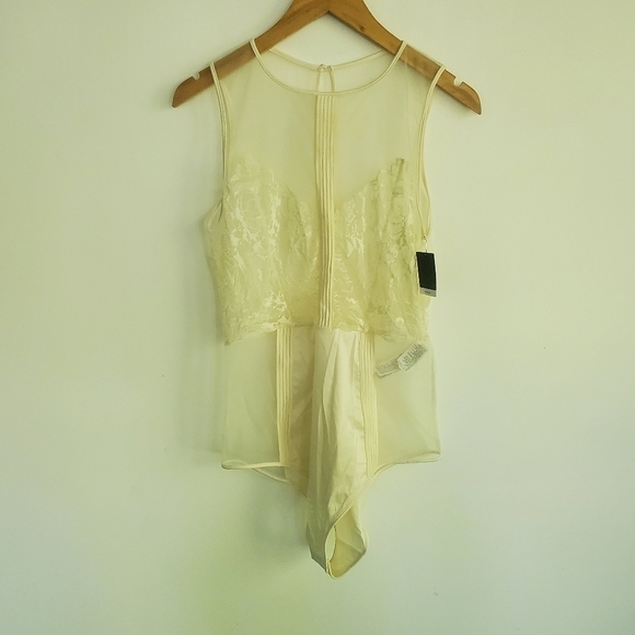 Calvin Klein Ivory Spring Rose Bodysuit - Picture 5 of 15